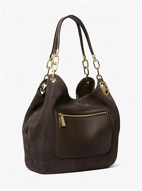 lilly bag michael kors|lillie large suede shoulder bag.